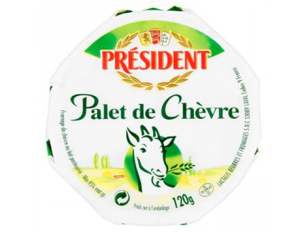 Président Козий сыр с белой плесенью Palet de chévre 120 г
